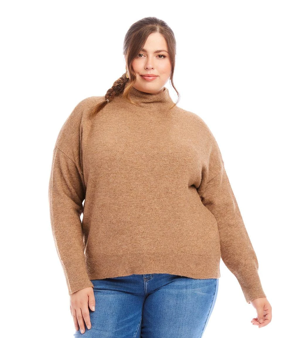 Plus Size Mock Neck Sweater 3 Plus Size Mock Neck Sweater