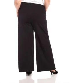 Plus Size Luna Wide Leg Pants -Ghost London karenkane 2024 fall L08700W BLK 003