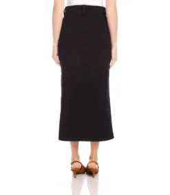 Chelsea Midi Skirt -Ghost London karenkane 2024 fall L09032 BLK 003