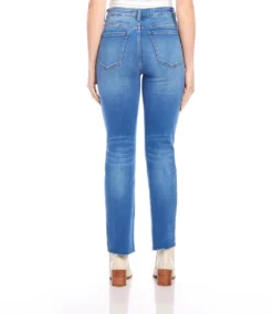 Raw Hem Straight Jeans -Ghost London karenkane 2024 fall L48144 DEN 003