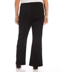 Plus Size Front Slit Pants 8 Plus Size Front Slit Pants -Ghost London karenkane 2024 spring 1L09007W BLK 003