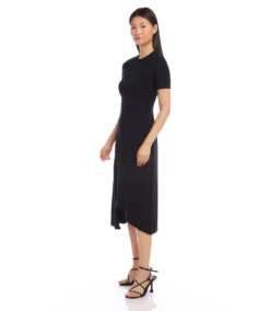 Petite Size Asymmetric Front-Slit Dress 9 Petite Size Asymmetric Front-Slit Dress -Ghost London karenkane 2024 spring 1L14349 BLK 003