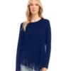 Asymmetric Fringe Top -Ghost London karenkane 2024 spring 3L13189 NAV 001