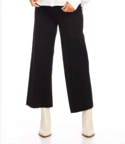 Pintuck Wide Leg Pants