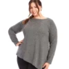 Plus Size Asymmetric Boatneck Top 2 Plus Size Asymmetric Boatneck Top -Ghost London karenkane 2024 winter 4L26504W HEA 00 1
