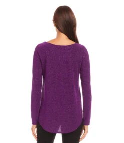 Metallic Shirttail Top -Ghost London karenkane 2024 winter 4L40503 MAG 00 3