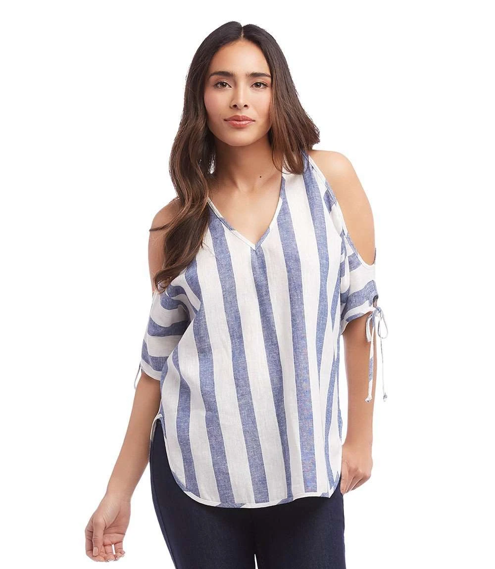 Cold Shoulder Tie Sleeve Top 6 Cold Shoulder Tie Sleeve Top - Image 4
